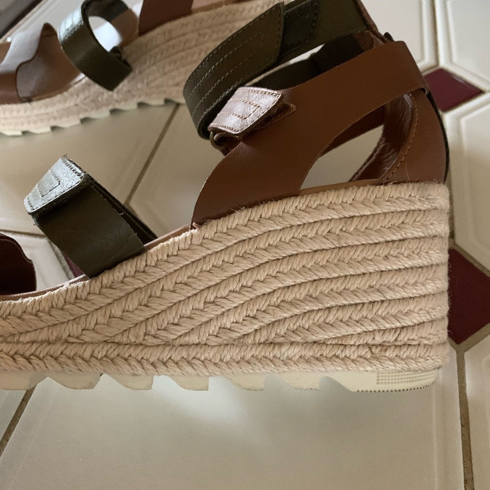 Sorel Cameron Multi-Strap Platform Wedge Size 11